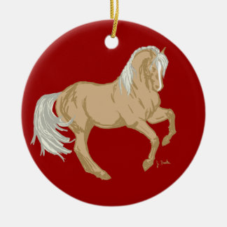 Adorno De Cerámica Caballo Palomino