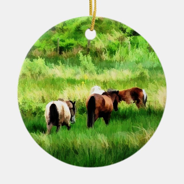 ADORNO DE CERÁMICA CABALLOS (Frente)