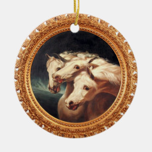 Adorno De Cerámica Caballos cariotas del faraón