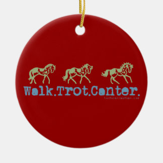 Adorno De Cerámica Caballos de canter Walk Trot