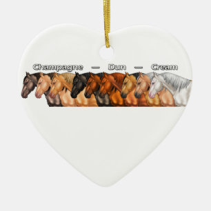 Adorno De Cerámica Caballos diluídos