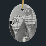 Adorno De Cerámica Caballos marinos de Sarasota<br><div class="desc">Los icónicos caballos de mar de Sarasota,  Florida.</div>