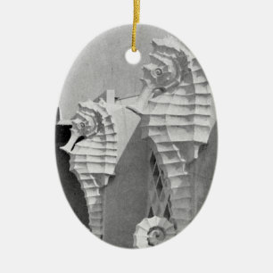 Adorno De Cerámica Caballos marinos de Sarasota