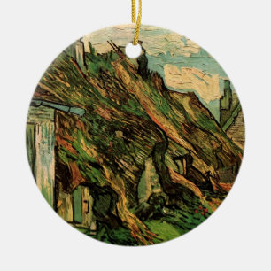 Adorno De Cerámica Cabañas de arenisca con techo de paja por Vincent