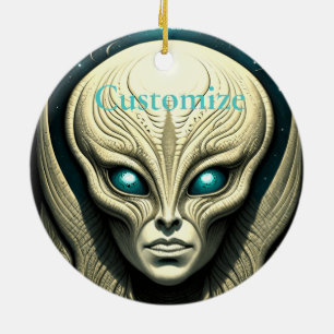 Adorno De Cerámica Cabeza de cráneo de Alien Thunder_Cove