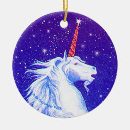 Adorno De Cerámica Cabeza del unicornio