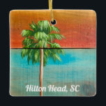 Adorno De Cerámica Cabeza Hilton del árbol de palmeras del amanecer,<br><div class="desc">Cabeza Hilton del árbol de palmeras del amanecer,  SC</div>
