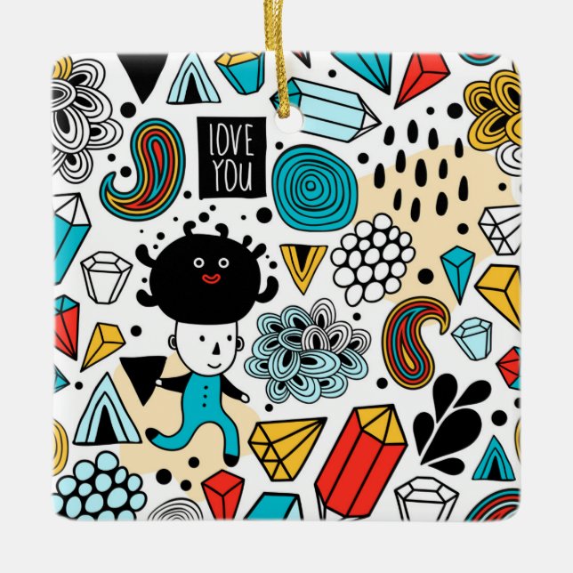 Adorno De Cerámica Cabeza loca (Anverso)