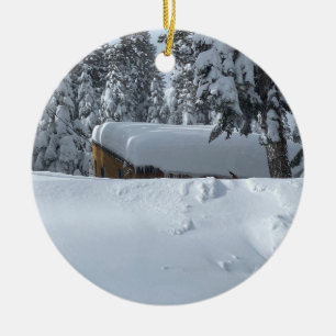 Adorno De Cerámica Cabina SnowIn