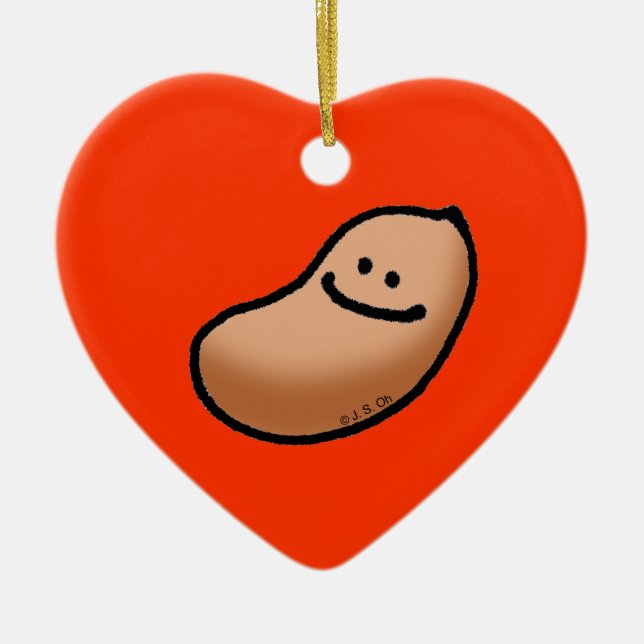 Adorno De Cerámica Cacahuete del bebé (Frente)