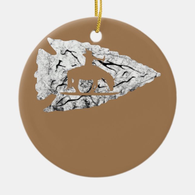 Adorno De Cerámica Cacería de ballenas caza de reliquias nativas esta (Frente)