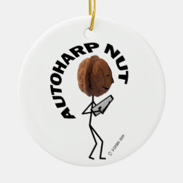 Adorno De Cerámica ¡Cachorro autoharp!