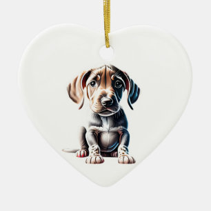 Adorno De Cerámica Cachorro de cola de lott personalizado