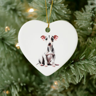 Adorno De Cerámica Cachorro Greyhound Personalizado