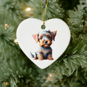 Adorno De Cerámica Cachorro personalizado de Terrier Australiano