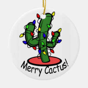 Adorno De Cerámica Cactus de moras