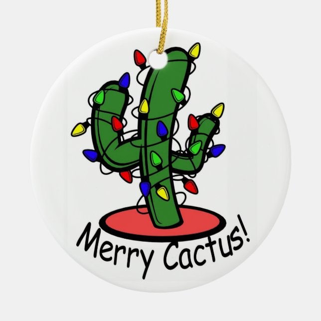 Adorno De Cerámica Cactus de moras (Frente)