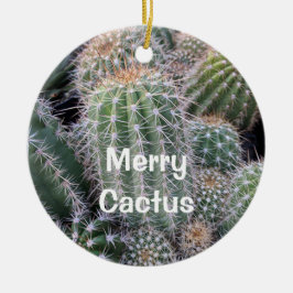 Adorno De Cerámica Cactus Ornament
