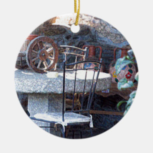 Adorno De Cerámica Cactus Still Life