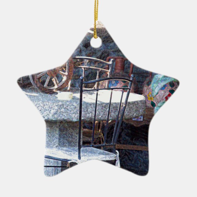 Adorno De Cerámica Cactus Still Life (Frente)