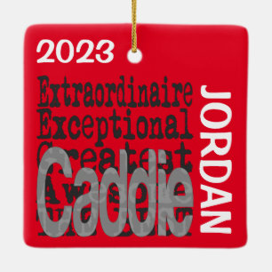 Adorno De Cerámica Caddie Extraordinaire PERSONALIZADO