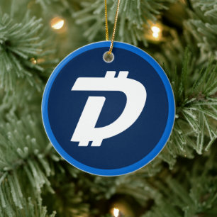 Adorno De Cerámica Cadena de bloqueo de criptodivisa de digital (DGB)