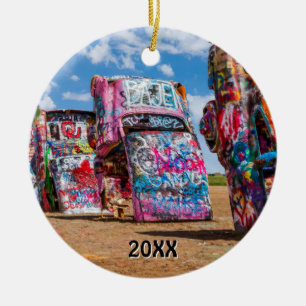 Adorno De Cerámica Cadillac Ranch, Amarillo, Texas