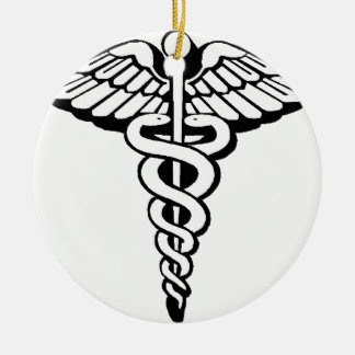 Adorno De Cerámica Caduceo
