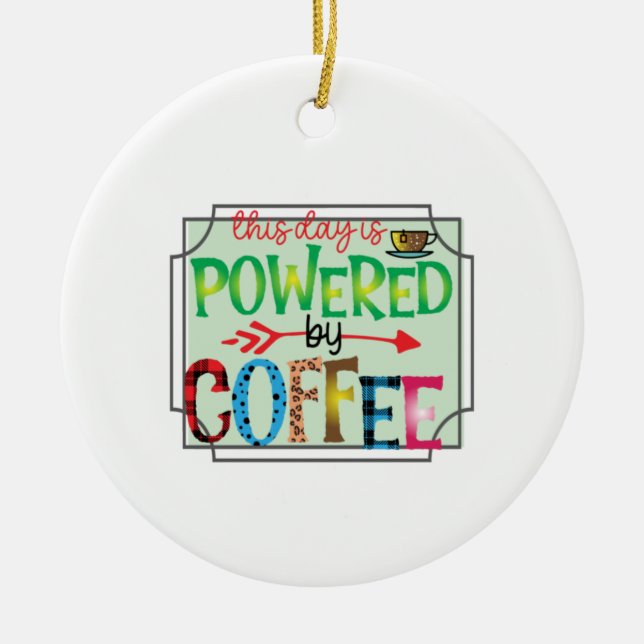 Adorno De Cerámica Café Con Café 2 (Frente)