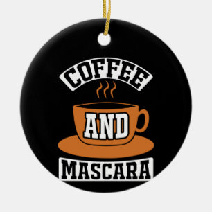 Adorno De Cerámica Café De Arte Y Mascara