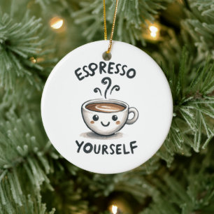 Adorno De Cerámica Café Exprésate