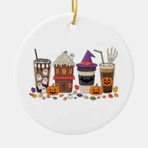 Adorno De Cerámica Café Sangriento Fresco Grita Azúcar Halloween
