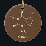 Adorno De Cerámica Cafeína Molécula Química Café Amantes<br><div class="desc">Cafeína Molécula Química Café Amantes</div>