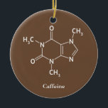 Adorno De Cerámica Cafeína Molécula Química Café Amantes<br><div class="desc">Cafeína Molécula Química Café Amantes</div>