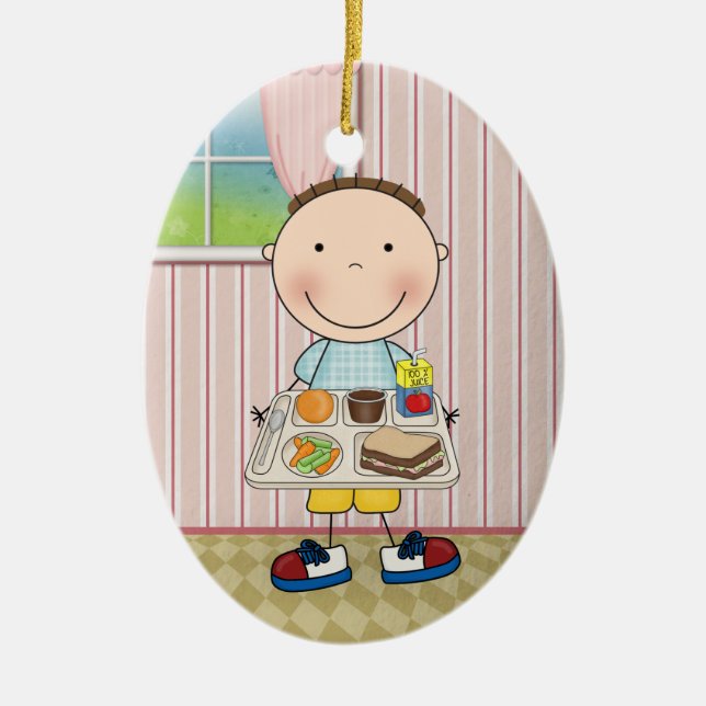 Adorno De Cerámica Cafetería escolar (Frente)