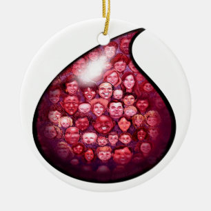 Adorno De Cerámica Caída de sangre