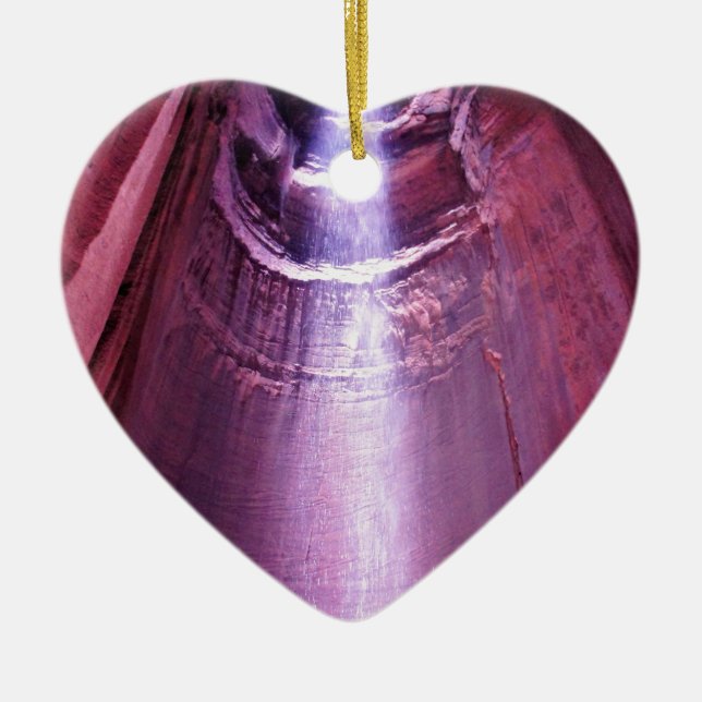 Adorno De Cerámica Caídas de rubíes (Frente)