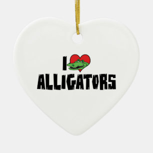 Adorno De Cerámica Caimanes de Corazón que Amo