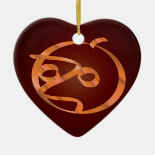 Adorno De Cerámica Calabaza de Halloween