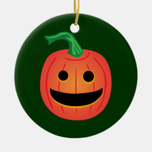 Adorno De Cerámica Calabaza de Halloween