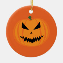 calabaza de Halloween cara de Jack O'lantern negra