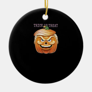 Adorno De Cerámica Calabaza Donald, divertida Halloween asusta clásic