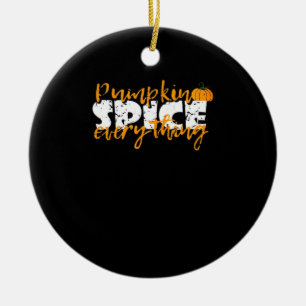 Adorno De Cerámica Calabaza Spice Everything Halloween Funny