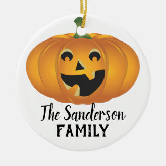 Adorno De Cerámica Calabaza Traviesa Árbol de Halloween Personalizado