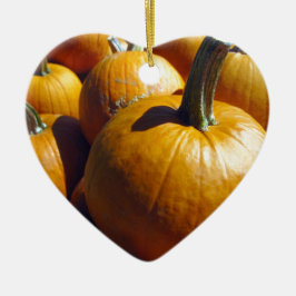 Adorno De Cerámica Calabazas naranjas