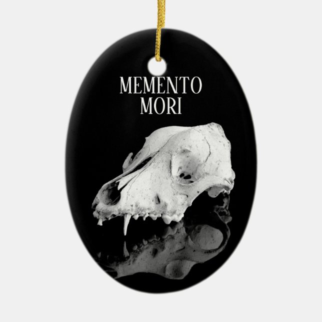 Adorno De Cerámica Calavera animal (Frente)