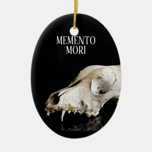 Adorno De Cerámica Calavera animal (Frente)