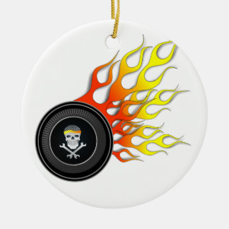 Adorno De Cerámica Calavera de Carreras en rueda de inflexión