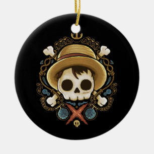 Adorno De Cerámica Calavera de pirata