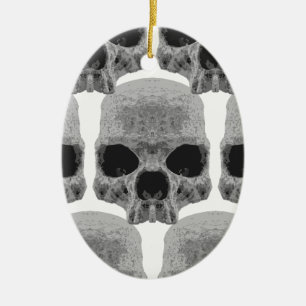 Adorno De Cerámica Calaveras de gótico